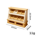 Mini Bread Rack Cupboard Storage Shelf Model 1 12 Dollhouse Miniature Zpaxo 1Pcs