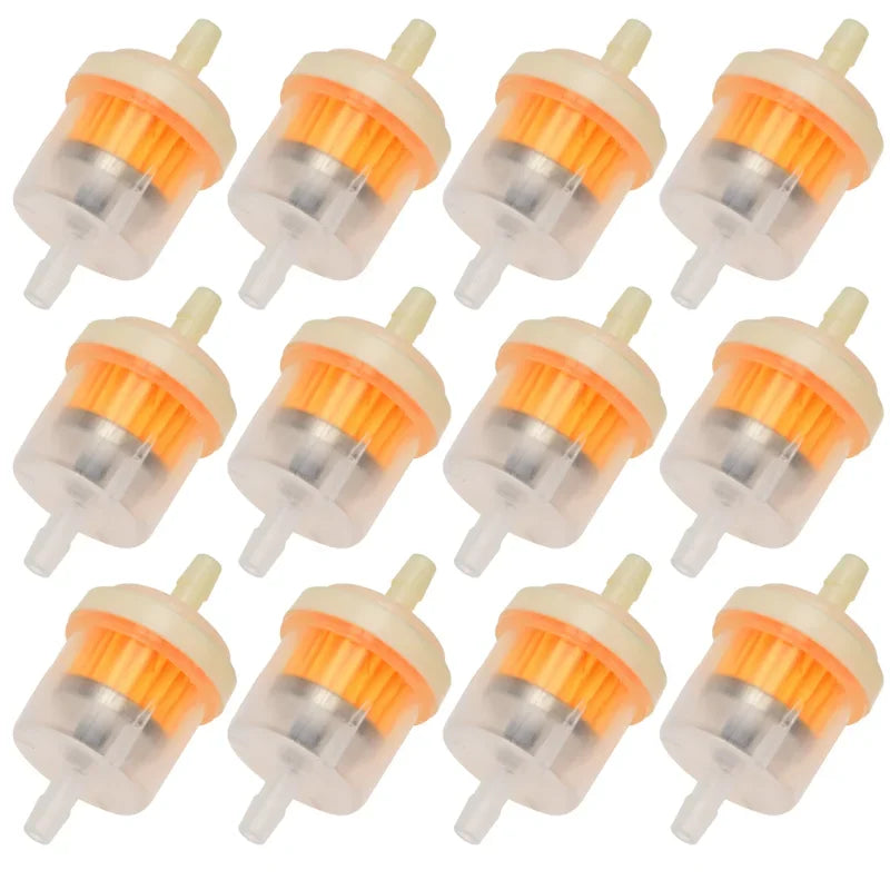 Universal Inline Fuel Filter for Motorcycle, Moped & Scooter 3–12pk