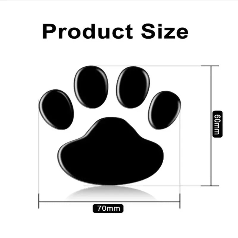 Cat & Dog Paw Print Car Stickers – Bumper & Window Decals