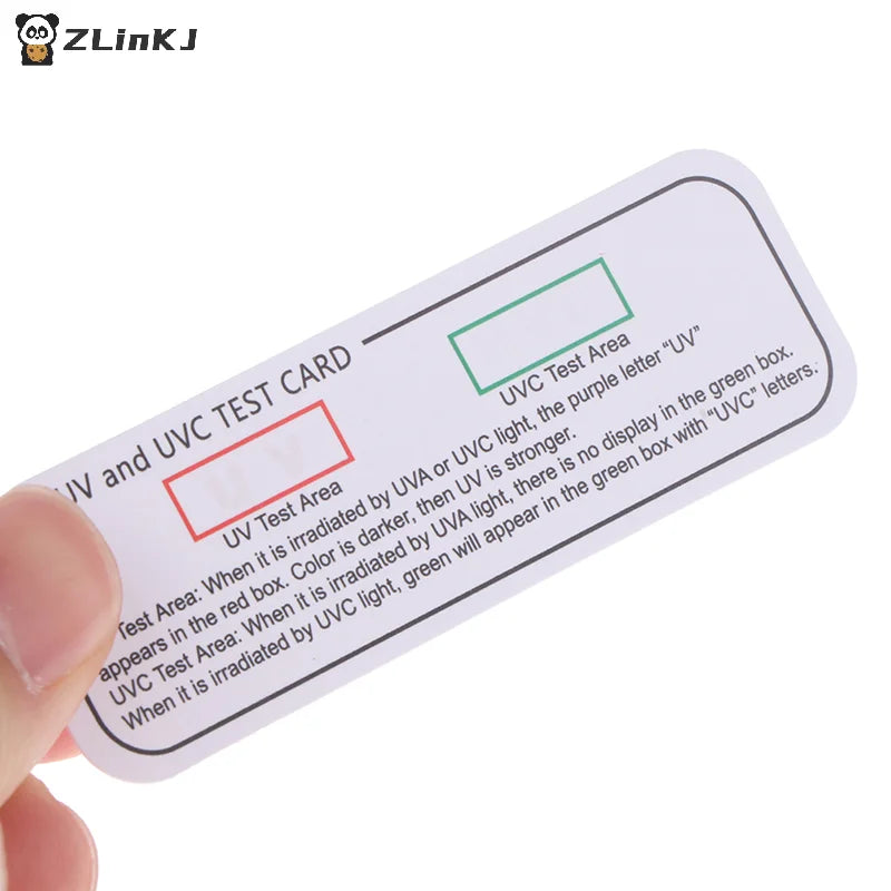 ▶10PCS Light Test Cards UVA UVC Test Cards Light Wavelength Indicator Cards Zpaxo