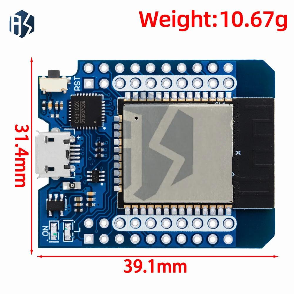 Wemos D1 Mini Iot Development Board ESP8266 ESP32 Dual-chip Wifi Zpaxo