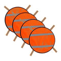 4Pcs/Set High Visibility Mesh Safety Panels Warning Water-Resistant Tent Backpack Cover Breathable Lightweight Zpaxo Orange-L