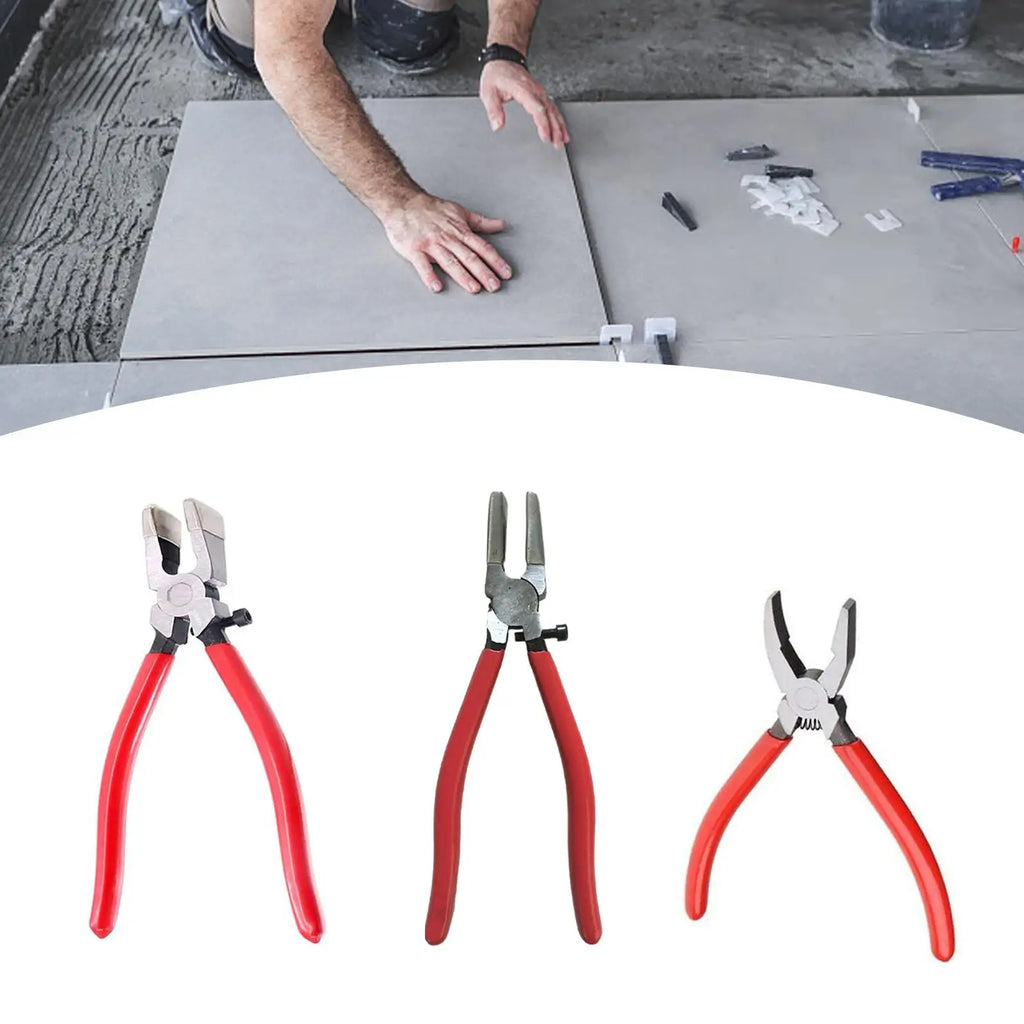 Glass Running Pliers Heavy Duty Nippers Glass Cutting Tool Key Fob Pliers Glass Breaking Pliers for Key Fob Tiles Stained Glass Zpaxo