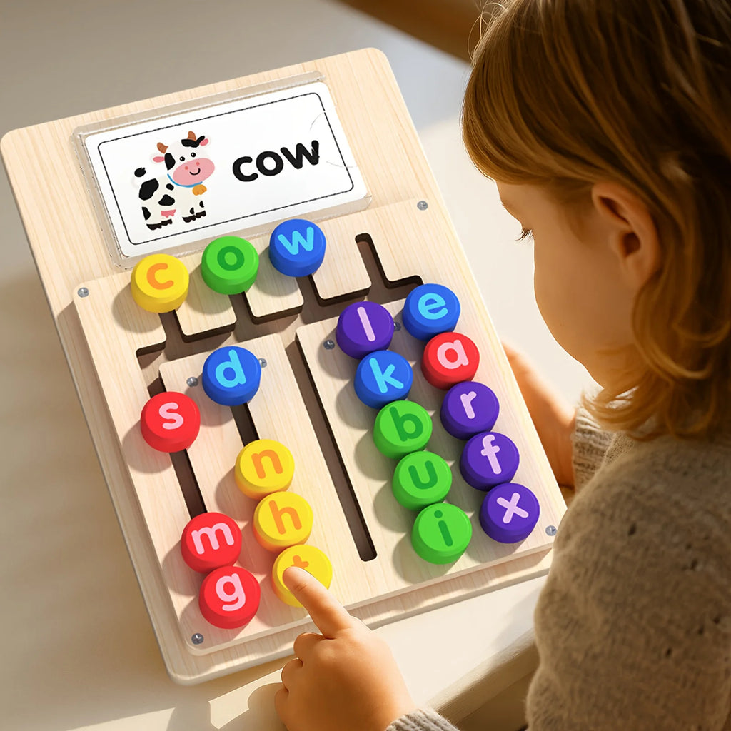Educational Letter Matching Toy Featuring Spelling Board 12