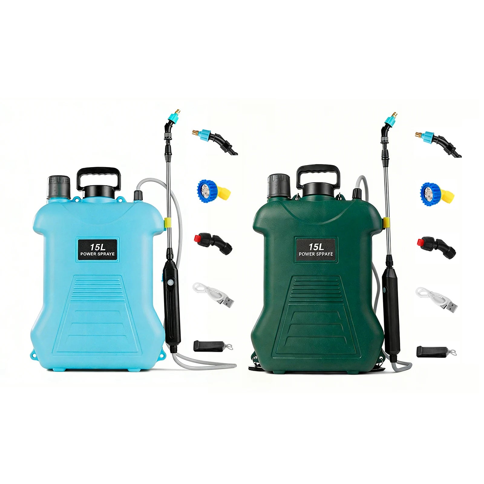 4 Gallon/15L Powerful Lawn Electric Water Sprayer with Shoulder Strap Electric Backpack Garden Sprayer for Lawn Garden Yard Zpaxo