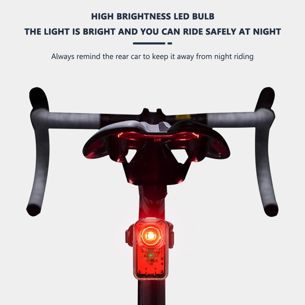 Bicycle Light Rechargeable USB LED Bike Tail Waterproof Taillight MTB Zpaxo