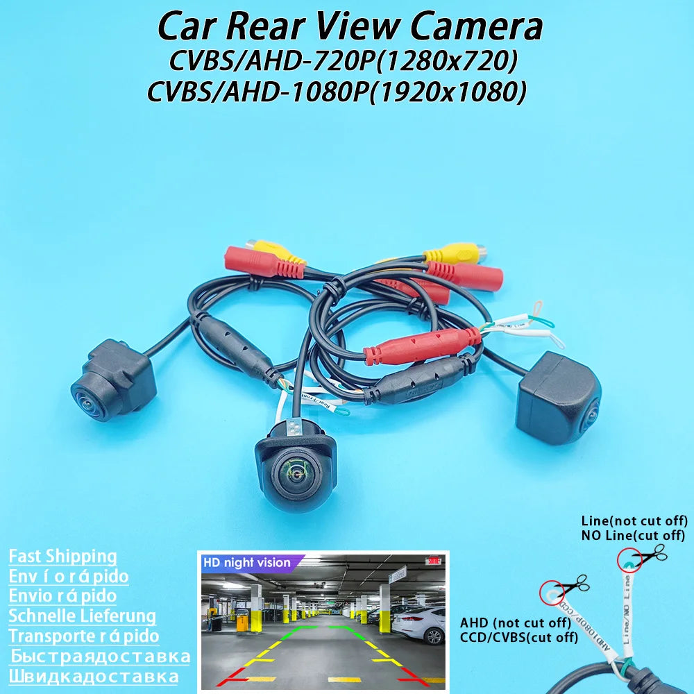 Car Rear View Camera HD Night Vision Reversing Auto Parking IP68