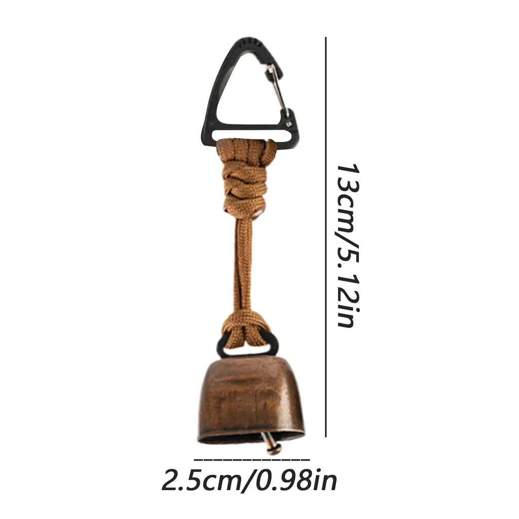 Bear Bell Loud Protection Bell Biking Cowbell with Lanyard and Carabiner for Hiking Camping Backpacking Outdoor Women Men Zpaxo