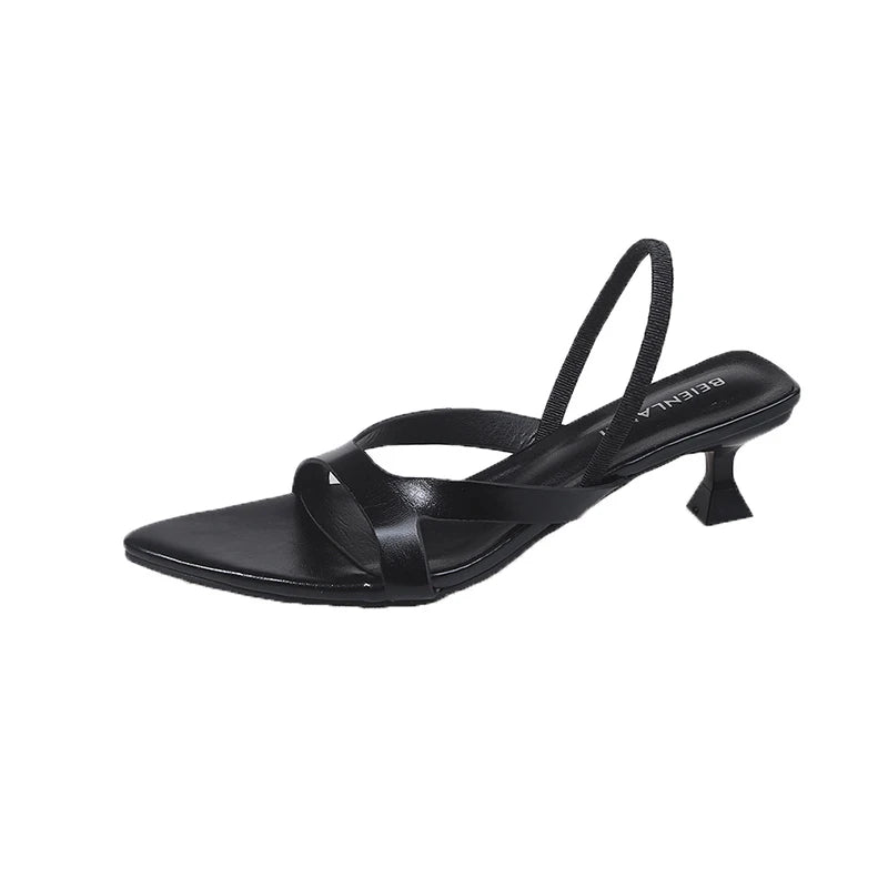 Women's Sexy Open-toed Pointed Sandals 2025 Summer Fashion Shoes Outdoor Dress High-heeled Sandals Luxury New Women's Shoes Zpaxo