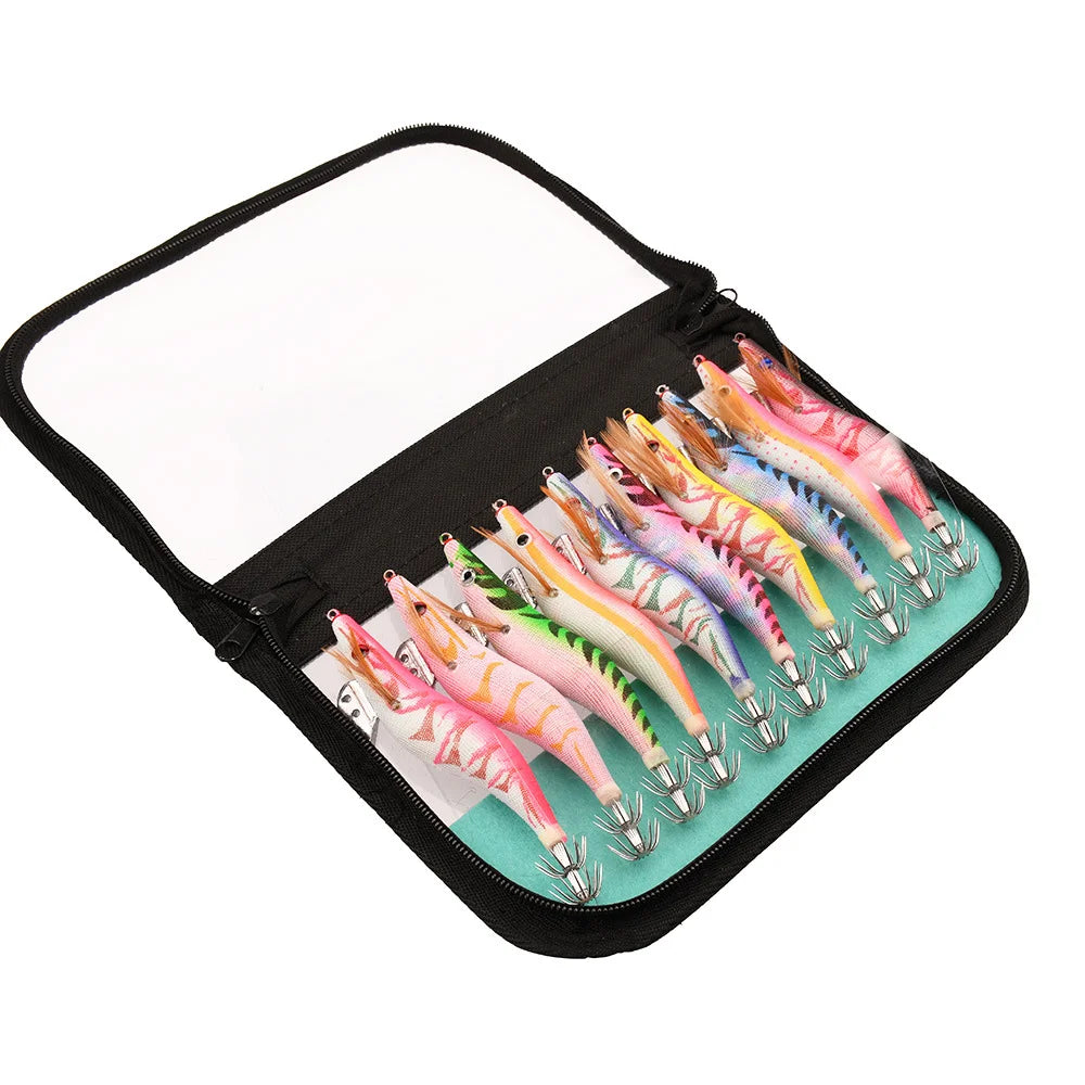 Luminous Squid Jig Set 13.5cm 21.5g – Ocean Fishing Lure Kit