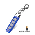 433MHz Auto Copy Remote Control Electric Garage Door Opener 4-Keys Zpaxo Blue Grey