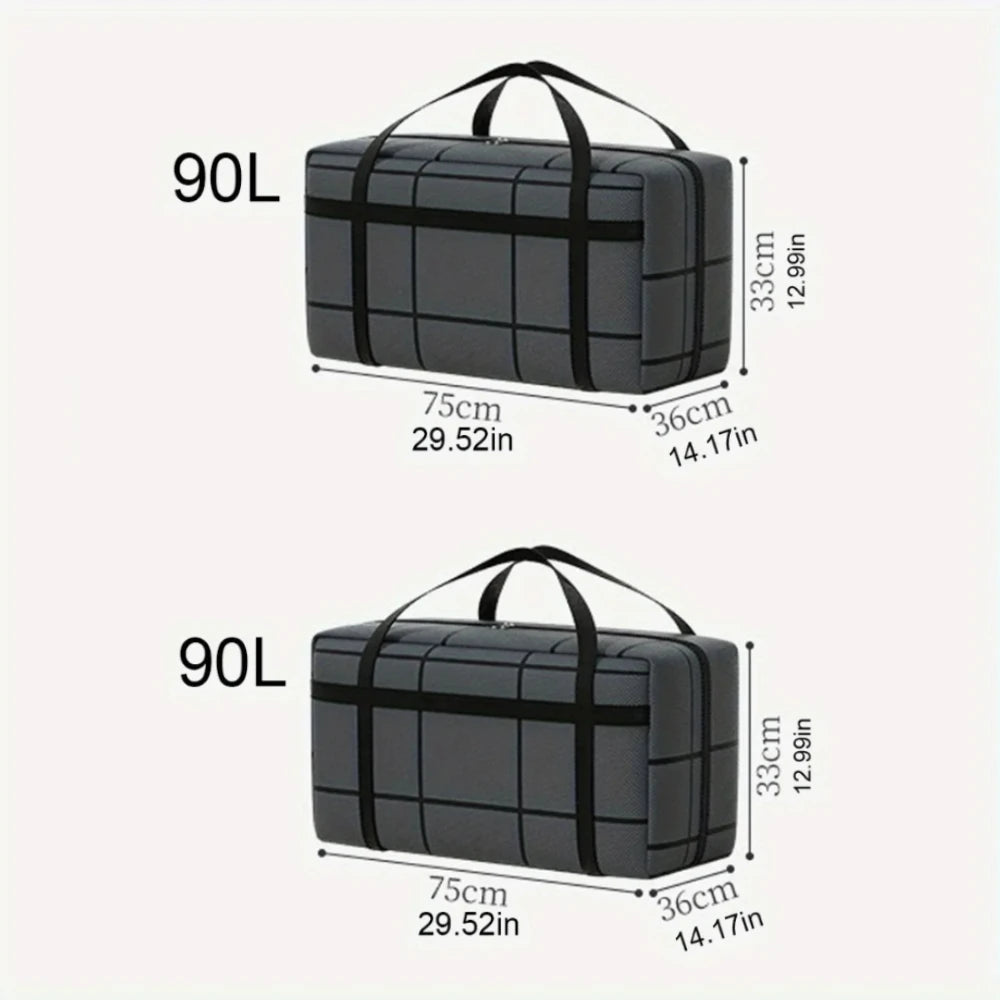 180 90 40L Heavy Duty Large Moving Bags Backpack Strap Strong Handles Zippers Big Totes For Space Saving College Dorm Traveling Zpaxo 2PCS 90L