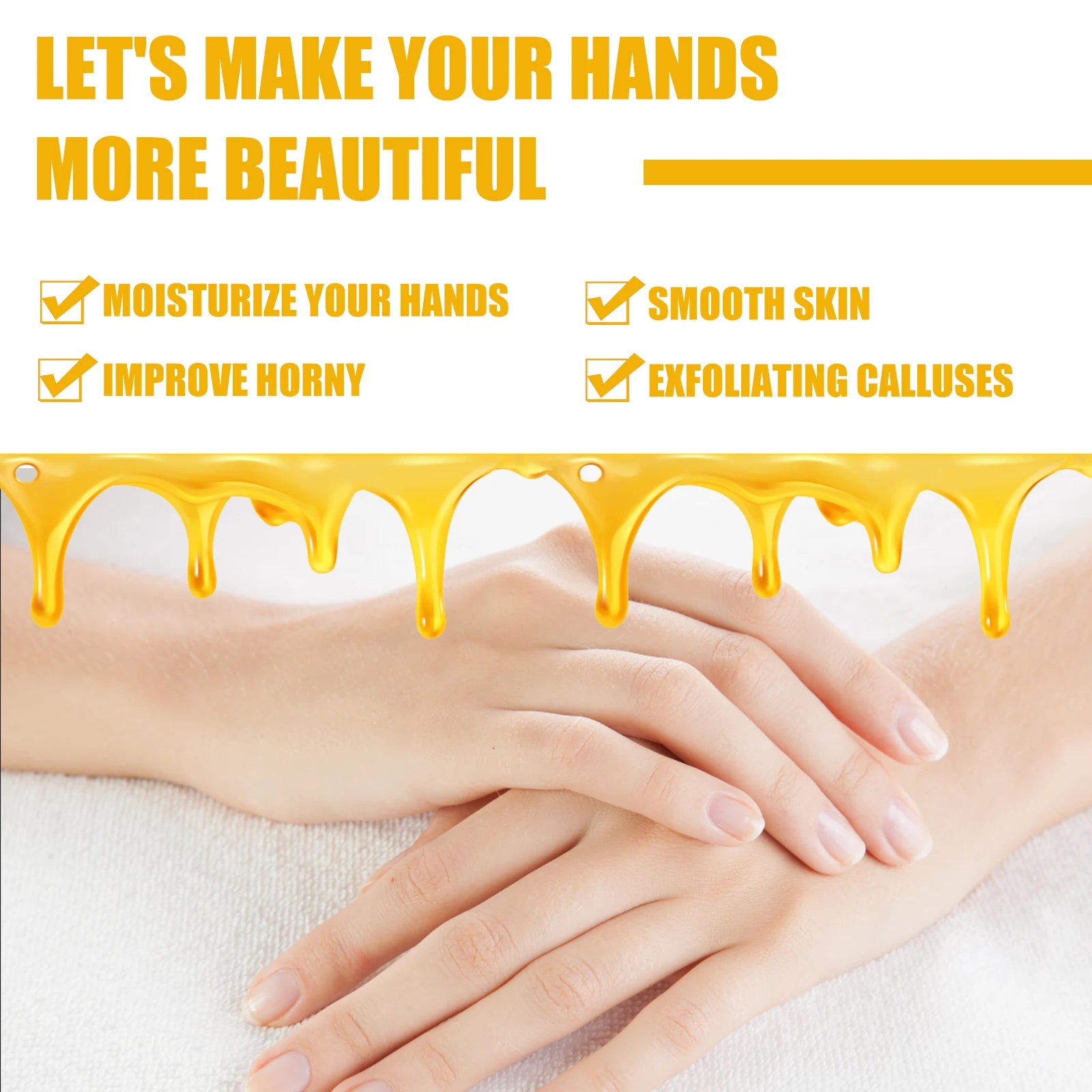 Milk & Honey Hand Wax Peel-Off Mask – Exfoliate & Moisturize Hand Wax Mask Zpaxo