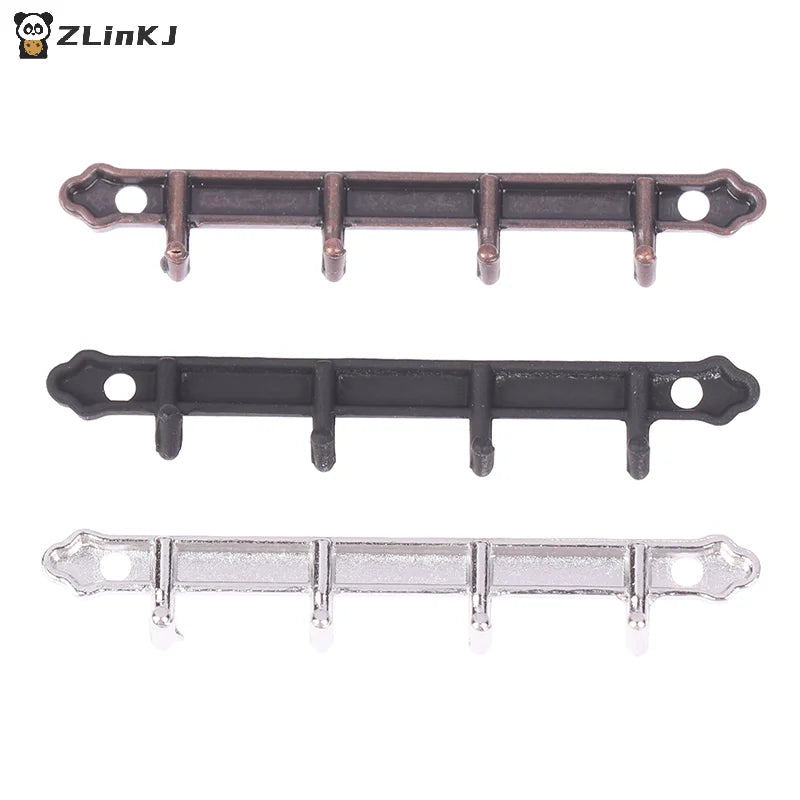 ▶1/12 Dollhouse Metal Clothes Racks Wall Hook Dollhouse Miniature Furniture Dolls House Accessories Pretend Play Toys Zpaxo