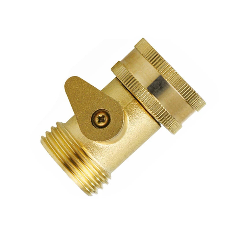 3/4 Garden Hose Shutoff Valve Brass Water Hose Faucet Connector For Garden Watering Coupler Joint Connect Repair Zpaxo