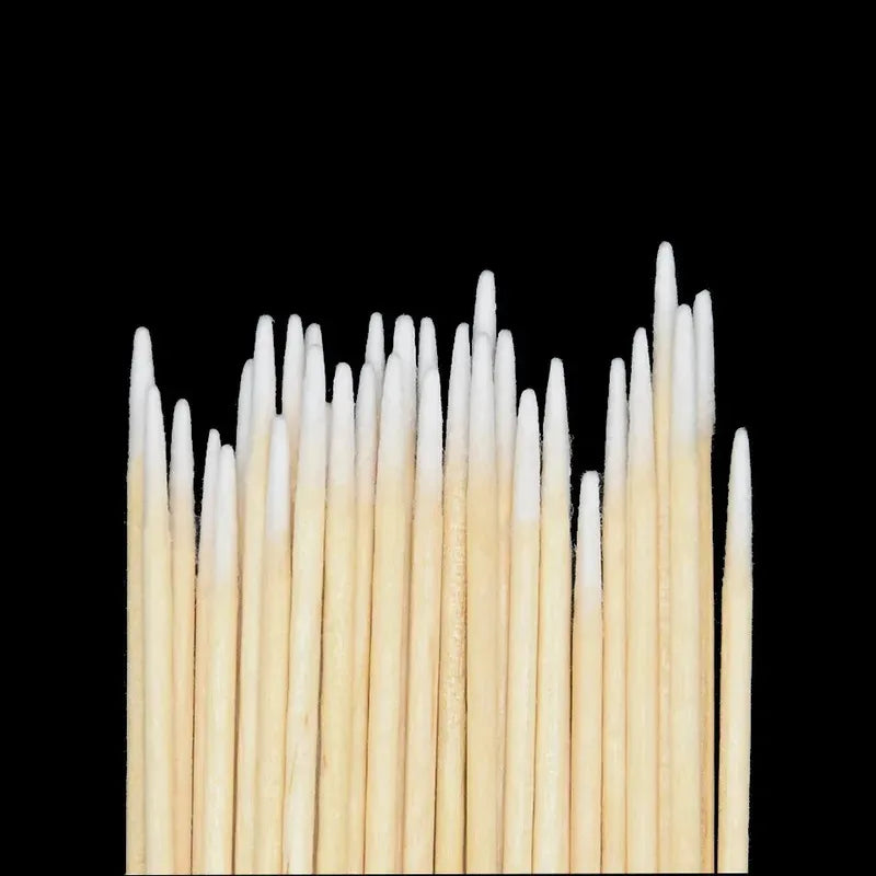 Lint-Free Wooden Nail Cotton Swabs – 100/300/600 Pack