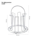 Hanging Tea Cup & Glass Storage Rack – Dustproof Drainer