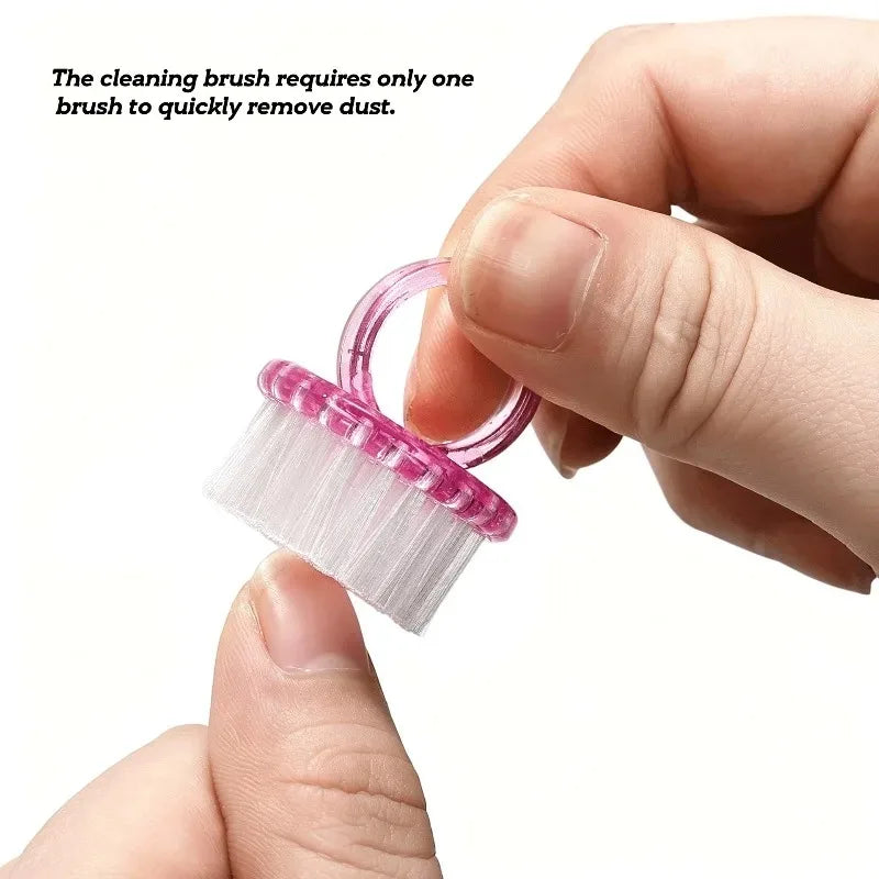1- Plastic Nail Brushes Colorful Hand Scrubbing Cleaning Brush Dust