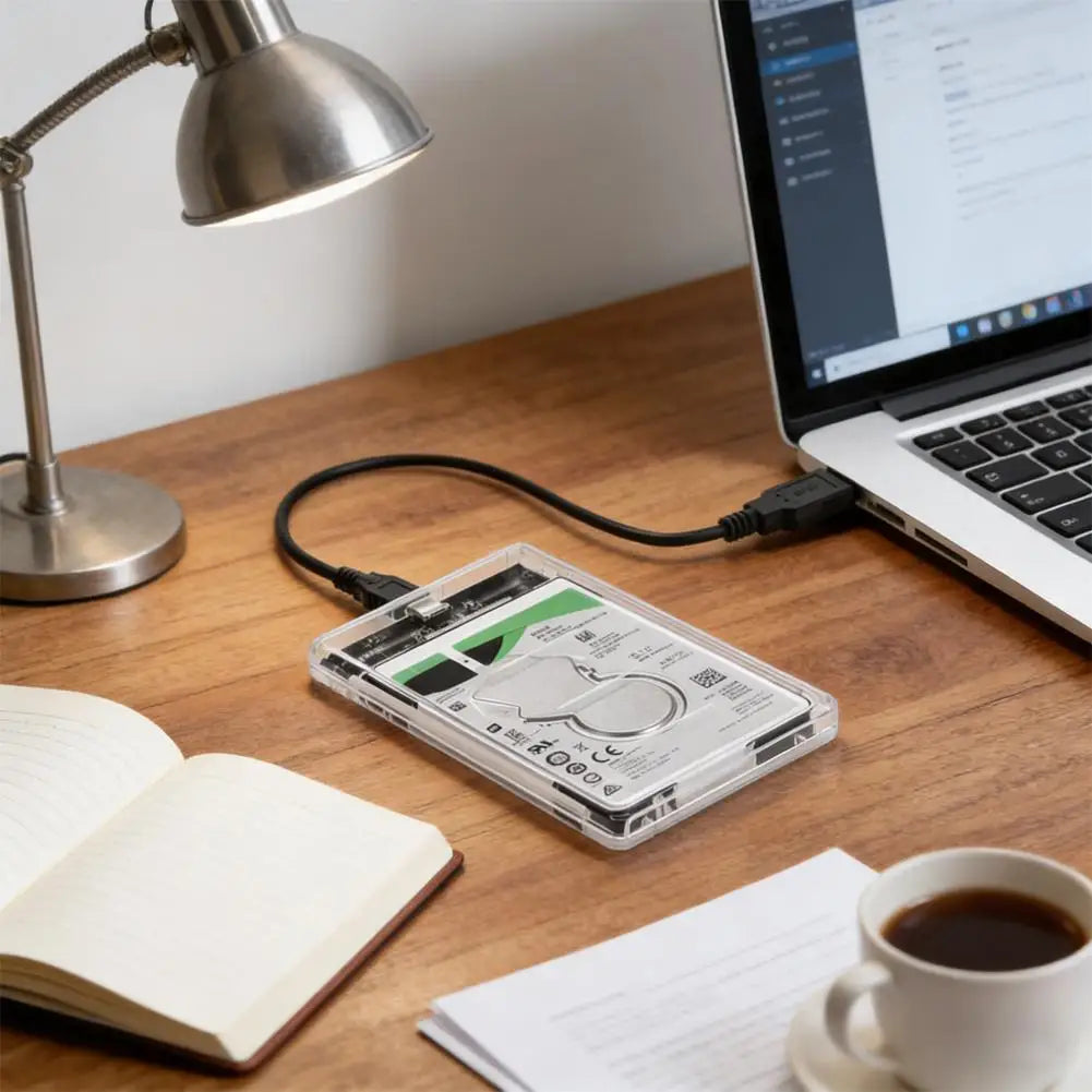 USB 3.0 & USB-C 2.5" SATA Hard Drive Enclosure – 5Gbps Hard Drive Enclosure Zpaxo