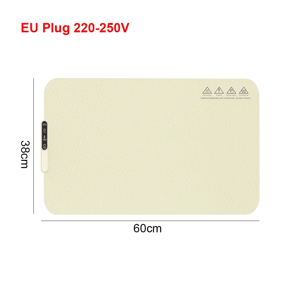 Electric Warming Tray Foldable Food Warmer Plate Silicone Mat Fast