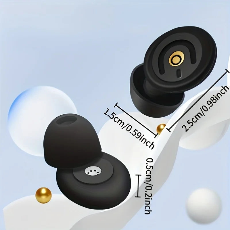 Pair Upgraded 2026 Noise-canceling Earplugs Reusable Storage Case
