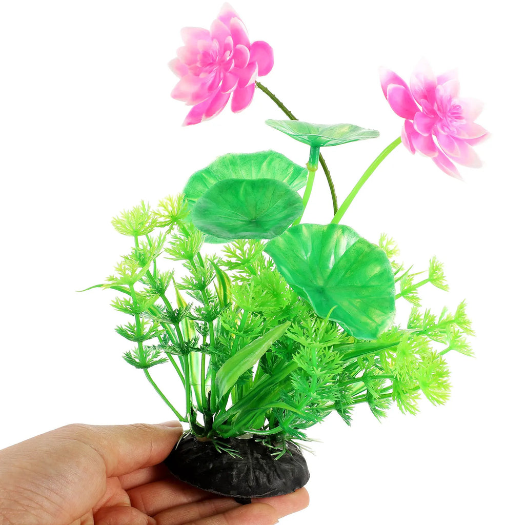 Desktop Aquarium Decor Fake Plant Fish Tank Decoration Decorative