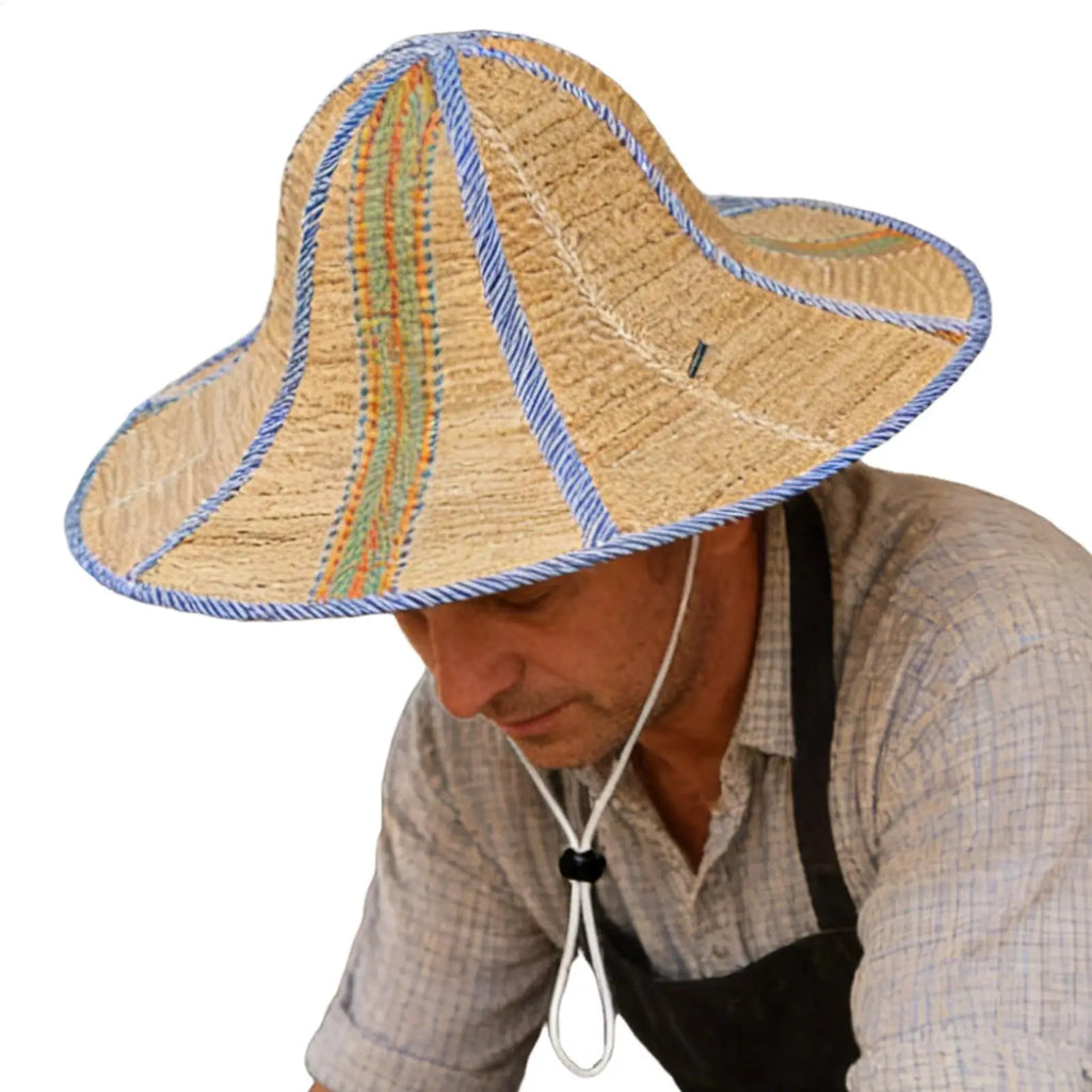 Foldable Wide Brim Straw Sun Hat – Unisex Beach & Outdoor Wide Brim Sun Hat Zpaxo