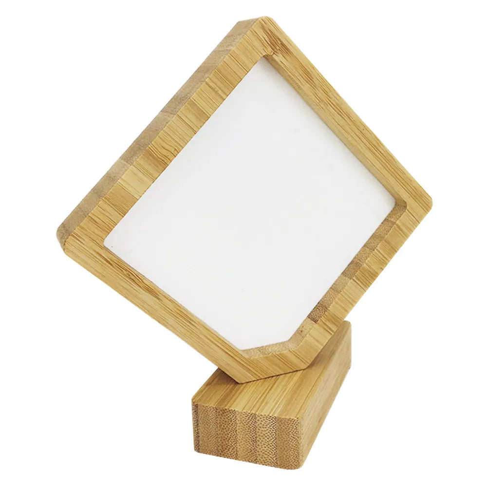 Bamboo Picture Frame Desktop Photo Decor Wear Resistant Compact Home