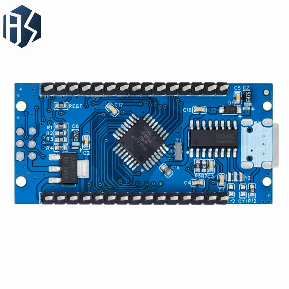 Nano V3.0 Development Board ATmega328P CH340C 0.91''white OLED Display 128*32 For Arduino Nano V3.0 MINI USB Zpaxo