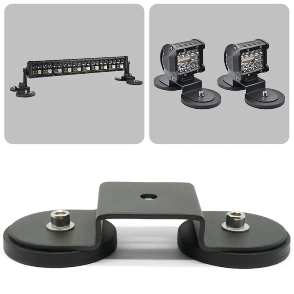 Modification Strong Magnetic Car Roof Light Bar Stainless Steel Powerful Mounting Base Holder 2 Pcs Off-Road Light Bar Trucks Zpaxo