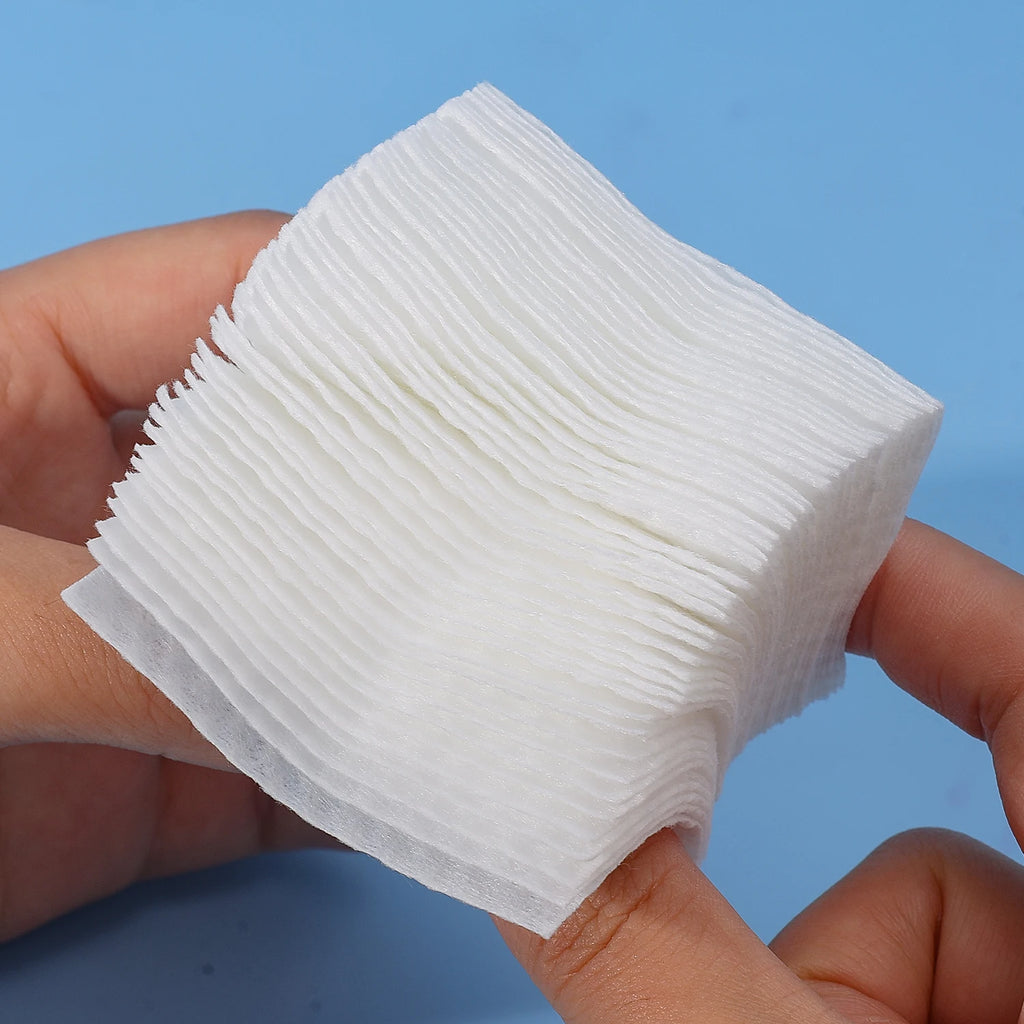3D Water-locking Makeup Cotton Pads Women Non-shedding Square Pearl