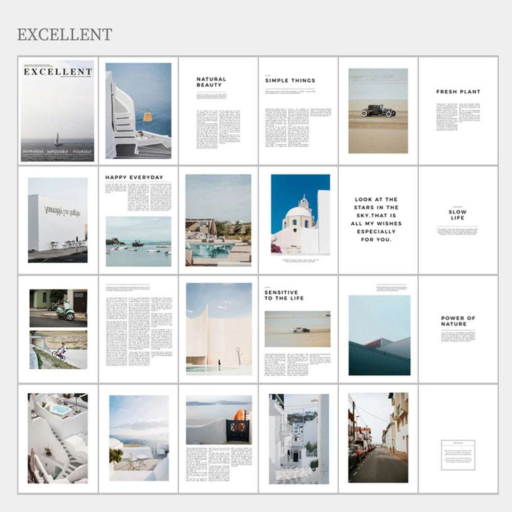 Ins Style Simple English Magazine Shooting Background Photography Home Decoration Book Live Photo Props Decorative Ornaments Zpaxo