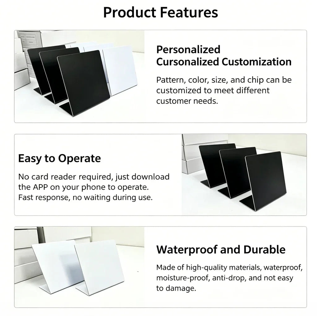 Blank NFC Review Stand Google Display NFC215 Chip 504Bytes 13 56MHz Zpaxo