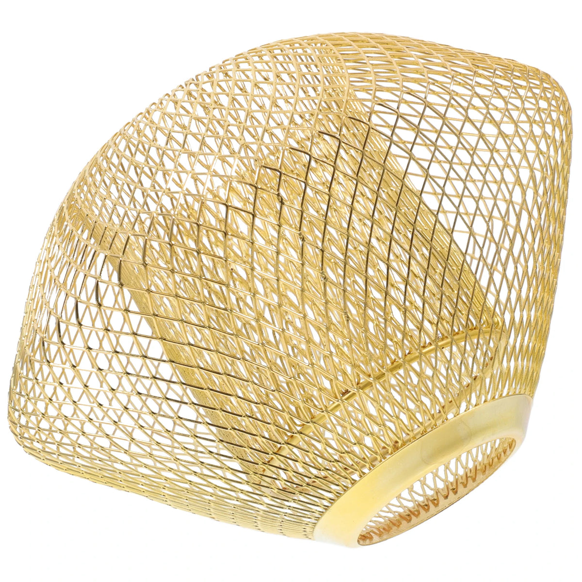 Double Layer Hollow Metal Lampshade Golden Decorative Light Cover Zpaxo Default Title