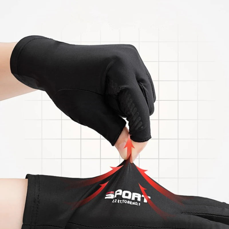 1 Pair Summer Breathable Men's Gloves Ice Silk Sun Proction