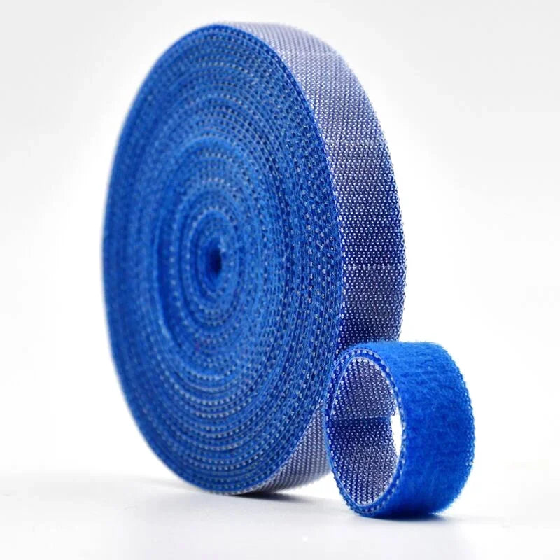 Width 5M Roll Fastening Tape Cable Ties Reusable Double Side Self Zpaxo 20mm 5Meter Blue