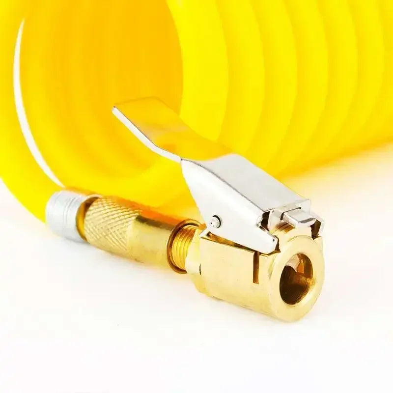 Brass Clip-On Tyre Valve Adapter – 6mm & 8mm Air Chuck Connector