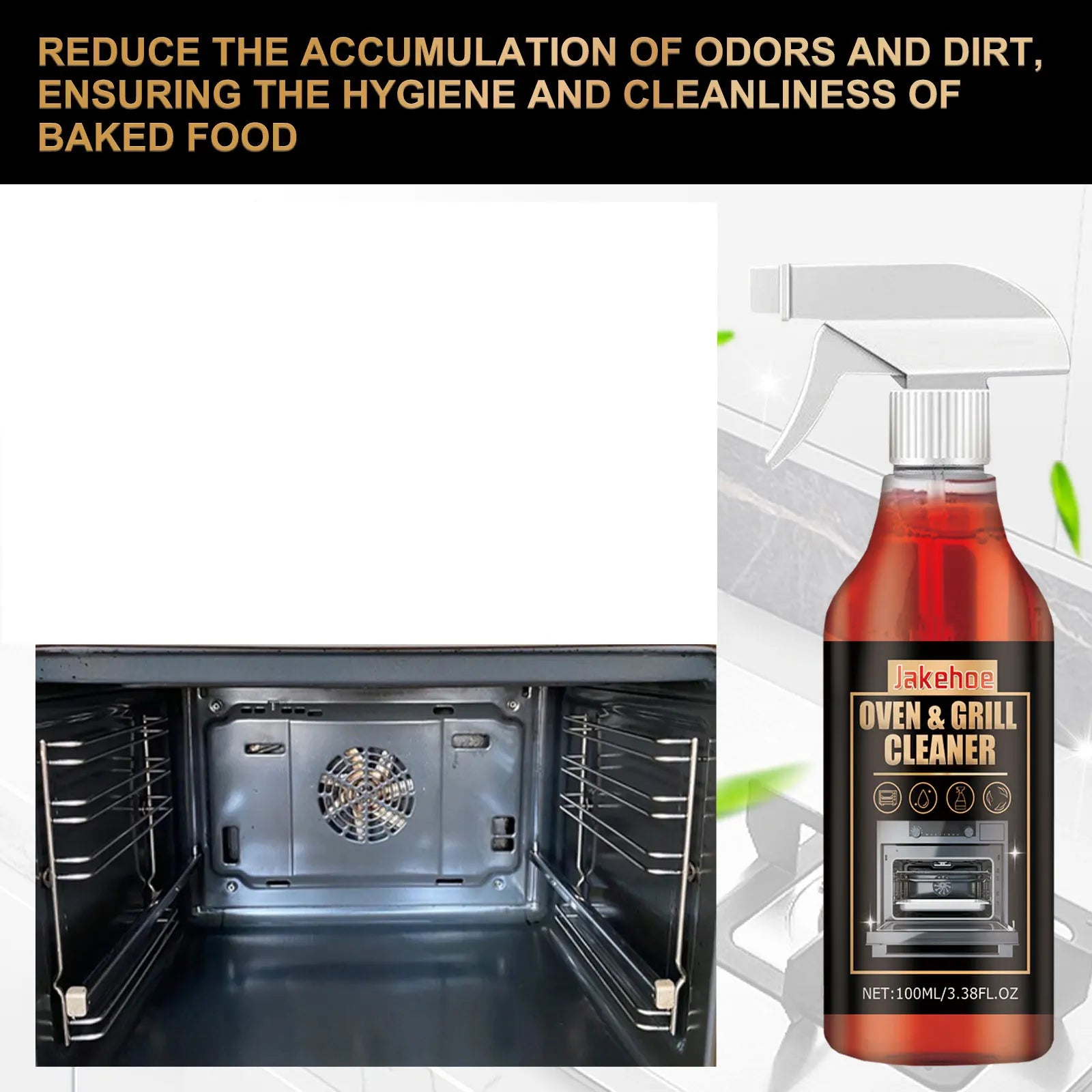 JAKEHOE Oven & Stove Foam Cleaner – Cuts Grease & Grime Fast Oven Foam Cleaner Zpaxo