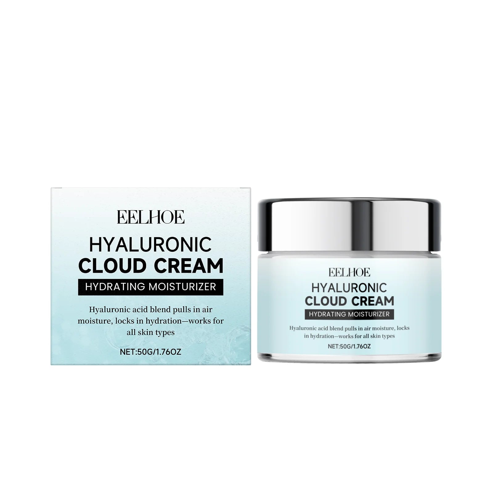 Hyaluronic Acid Facial Moisturizing Cream - Gently Nourishes and Hydrates, Leaves Skin Soft and Radiant, Ideal for Daily Care Zpaxo 50g boxed
