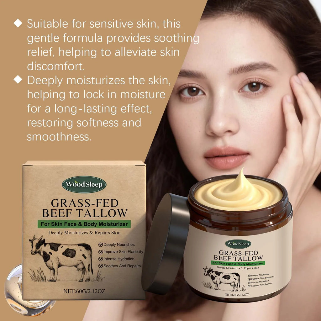Face Body Massage Tallow Balm Natural Whipped Hydrating Lotion Brightening Skin Oil Control Shrink Pores Firming Lifting Cream Zpaxo