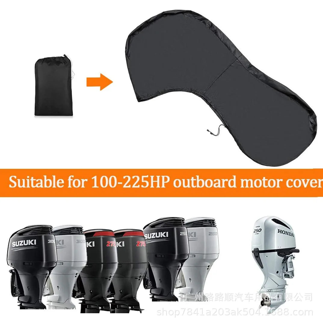 600D Outboard Motor Cover – Waterproof UV-Proof, 6–225HP
