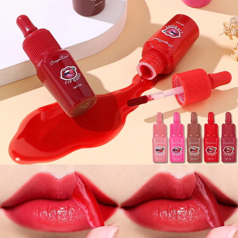 5 Color Peel Off Red Lip Gloss Matte Outline Contour Tattoo Lip Stain Waterproof Tear Off Lip Tint Lipstick Makeup Cosmetic Zpaxo
