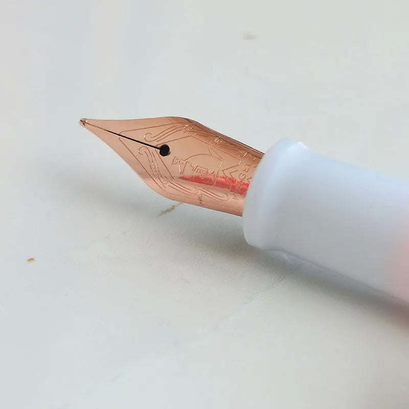 Brand New Kaigelu 316 Fountain Pen, White Barrel High-Quality Acrylic Material, Adult Writing Stationery, EF/M 0.7mm Nib, Cleara Zpaxo