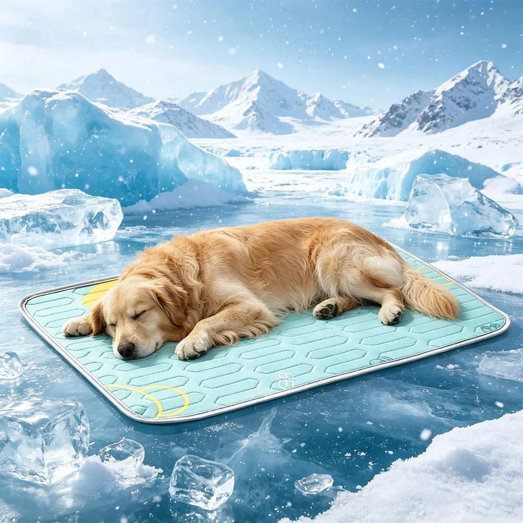 Cooling Pad For Dog Foldable Scratch-Proof Summer Cushion Ice Silk Pet Cooling Mat For Sleeping Resting Camping Travel Shelter Zpaxo