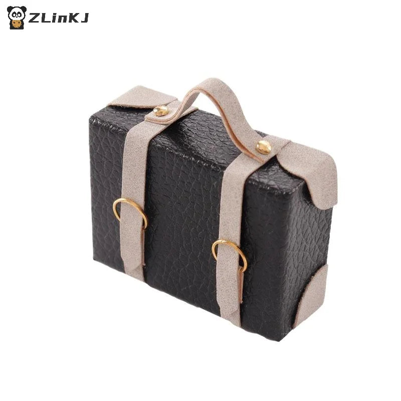 ▶1:12 Dollhouse Miniature Briefcase Suitcase Model Decor Toy Doll House Accessories Zpaxo