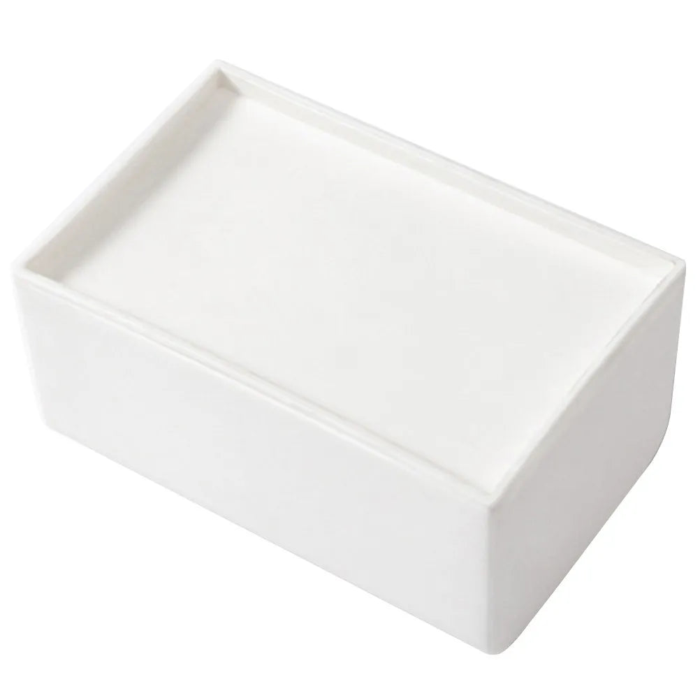 Large White Paper Storage Box Heavy Duty Plastic Tissue Case Elegant