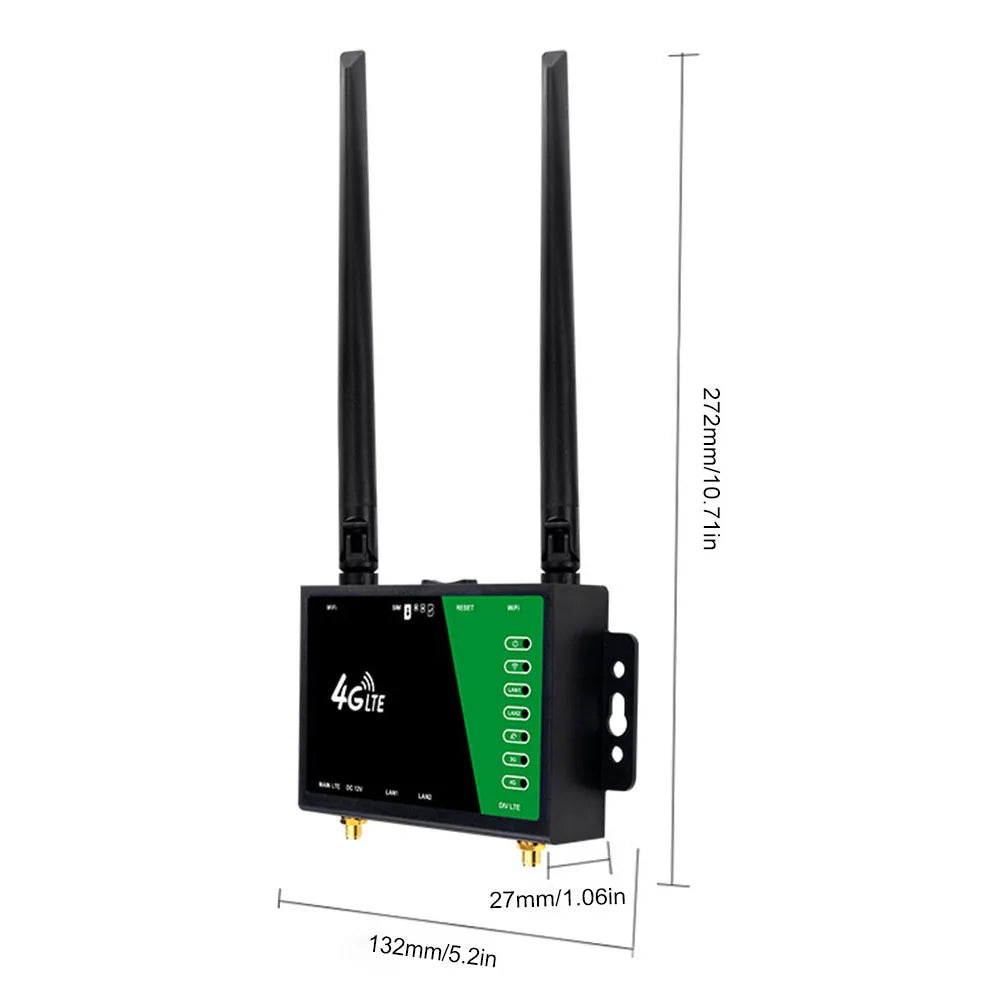 LTE CPE Router Wifi SIM Card Slot 4 Antennas Wireless 150Mbps