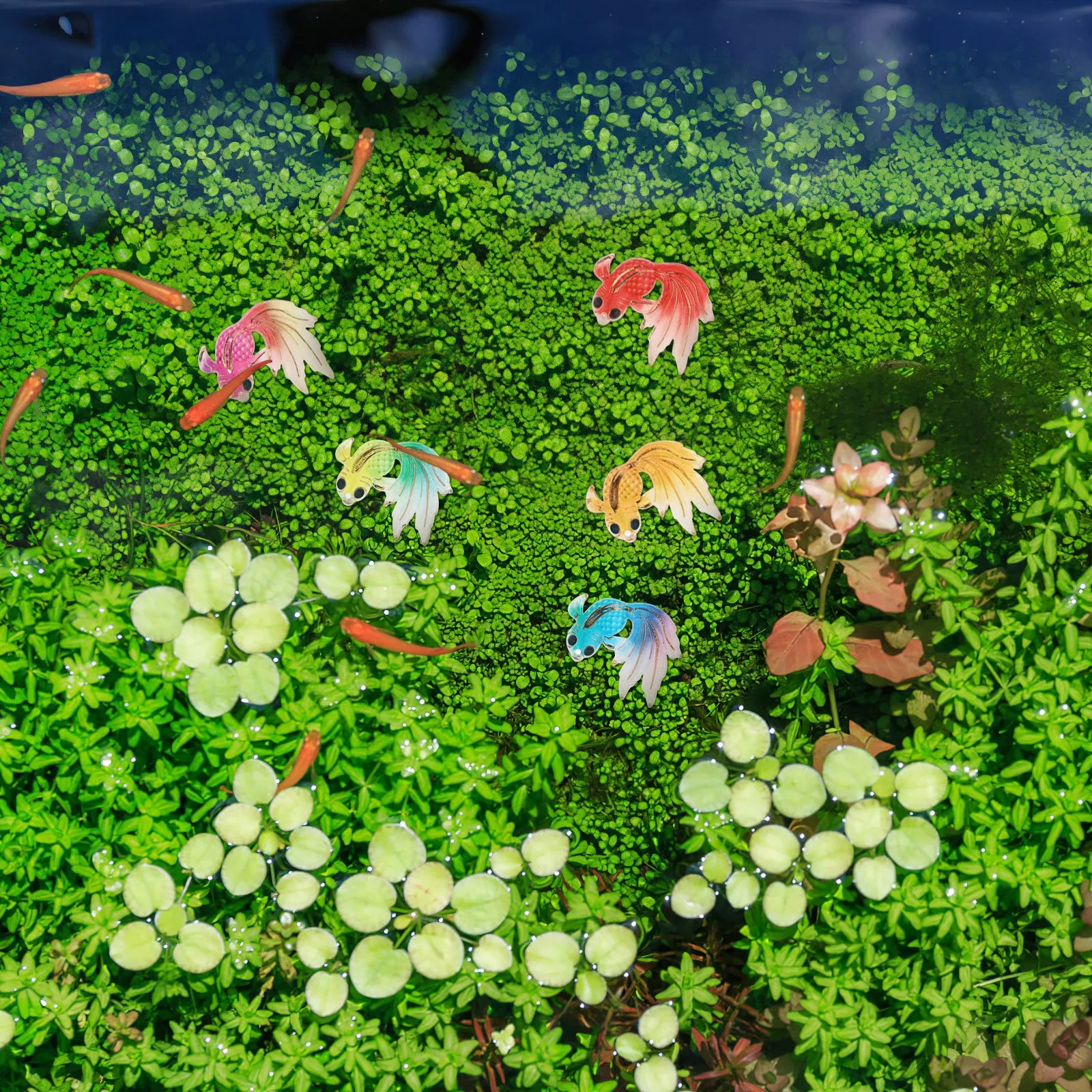 Mini Goldfish Decoration Fish Ornaments Lifelike Decor Micro
