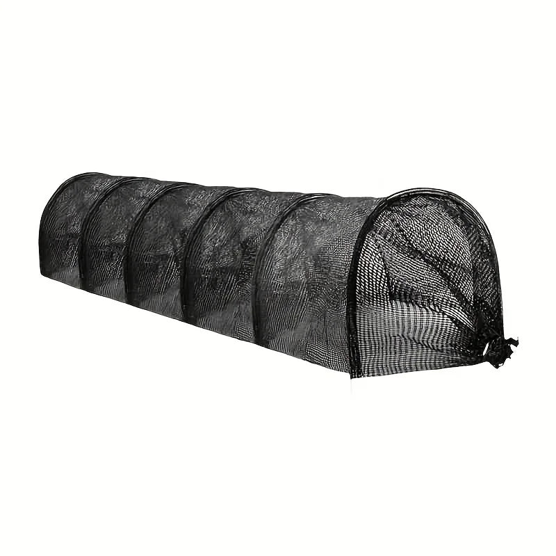 Collapsible Black Mesh Tunnel UV Protection Bird Insect Barrier
