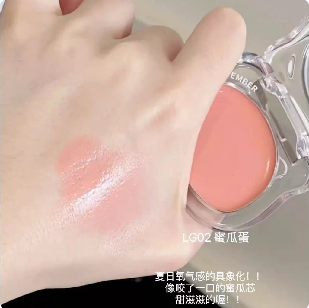 LEEMEMBER Blush Cream Multi Use Glow Stick Transparent Highlighter Zpaxo